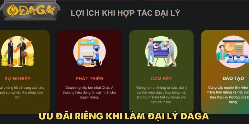 Đại lý Daga được tham gia vào nhiều chương trình ưu đãi đặc biệt riêng